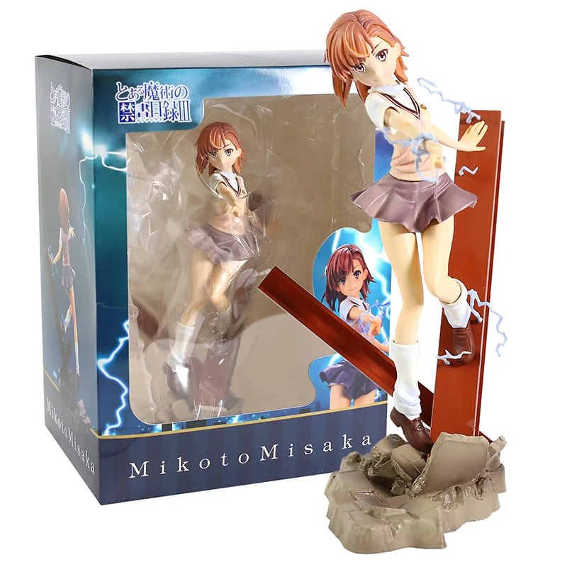 Определенный волшебный индекс Misaka Mikoto масштаб 1/7 ПВХ фигурка Коллекционная