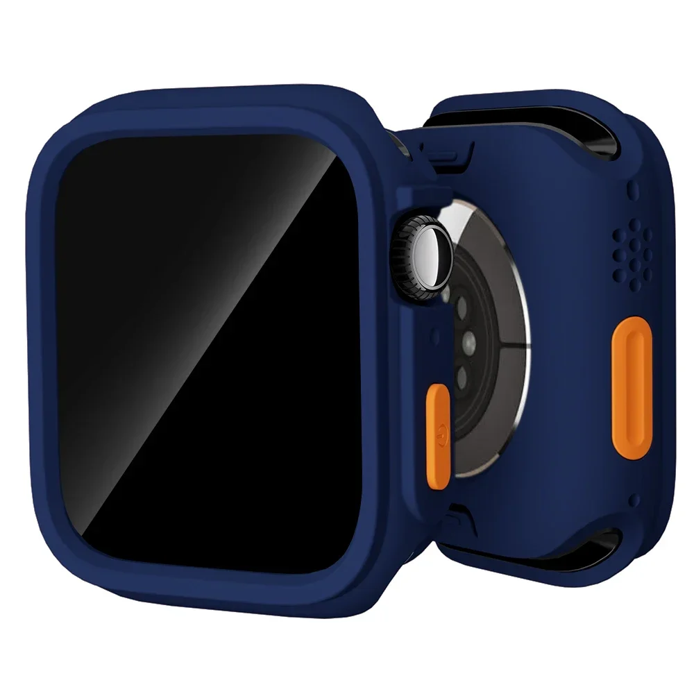 Чехол из ТПУ для Apple Watch 45 мм 41 44 40 без защитной пленки экрана защитный чехол-бампер