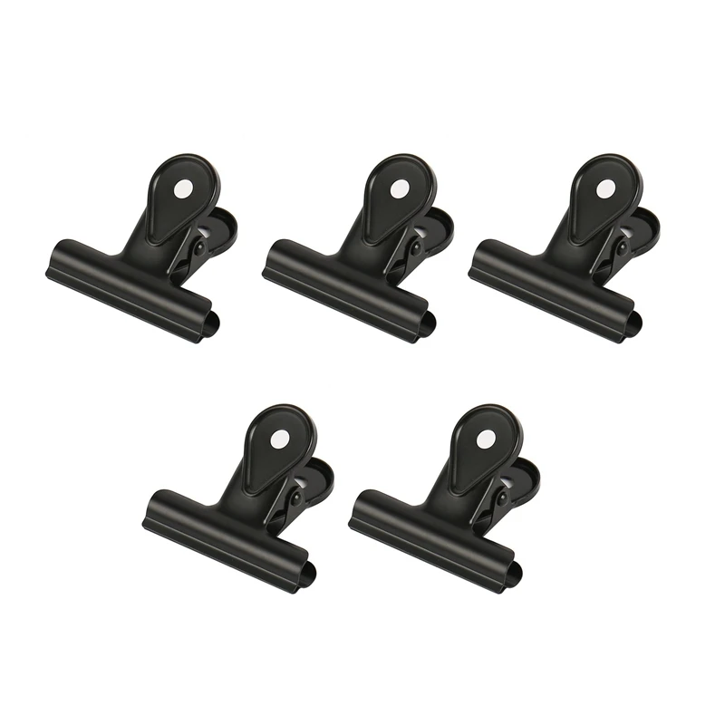 

5 PCS Binder Clip Water Drop Sealing Clip Metal Clips Invoice Bill Paper Clip For Home School Office Supplies