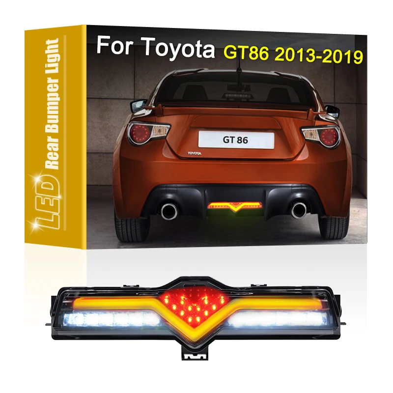 

Светодиодная лампа заднего бампера, задний фонарь в сборе, красный противотуманный стоп-сигнал, белый свет заднего хода для Toyota GT86 2013 2014 2015 2016 2017-2019