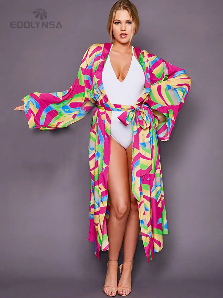 Женское платье с длинным рукавом повседневное свободное принтом модель N1340 2023 |