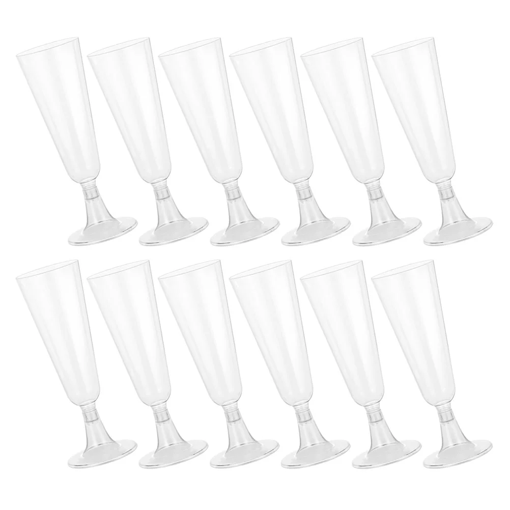 

24 Pcs Disposable Champagne Glass Transparent Glasses Cocktail Glasses Water Cup Water Glasses Ps Champagne Flutes Banquet