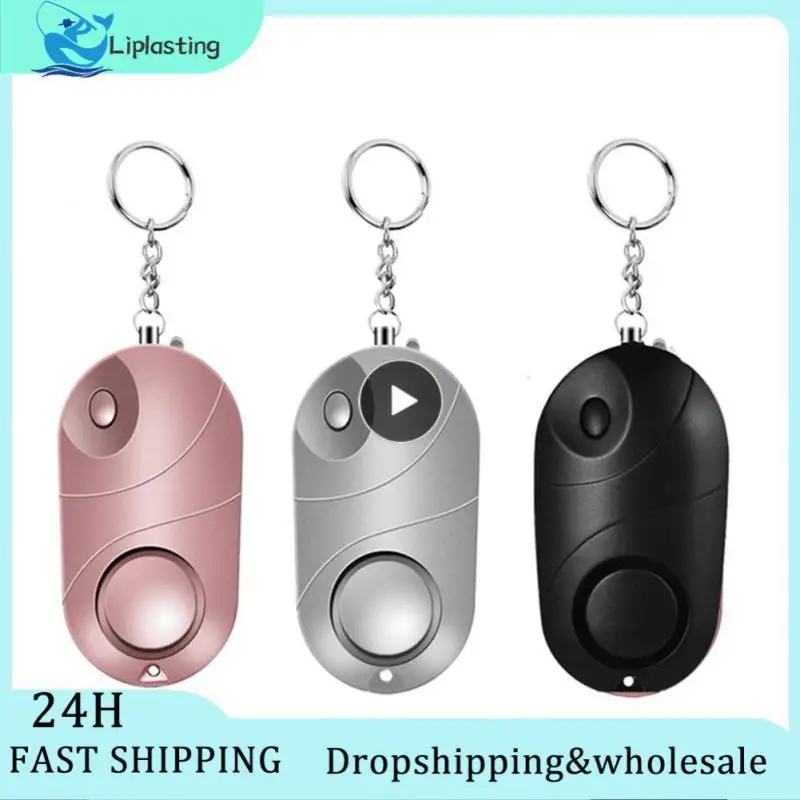 

130dB Personal Alarm Safe Sound Emergency Outdoor Tools Self-Defense Security Alarm Keychain LED Flashlight Self-defense Key