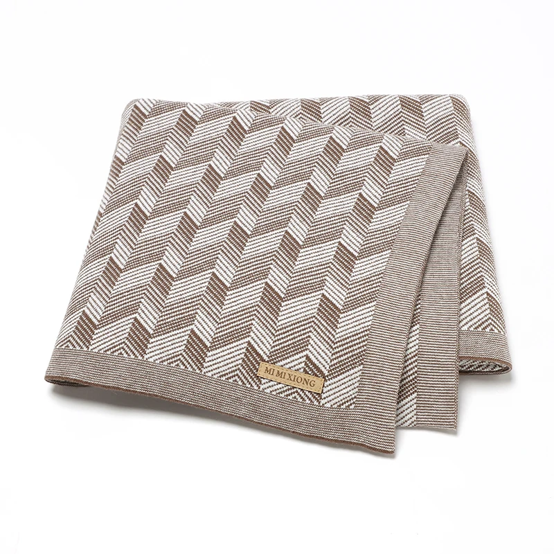 

Baby Blanket Newborn Knitted Cotton Super Soft Infant Swaddle Girl Boy Stroller Cobertor Infantil Wrap Kid Monthly Bedding Plaid