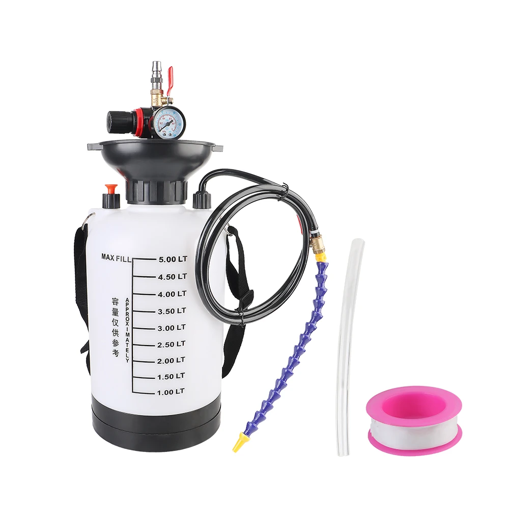 

Ручной Шприц Для Смазки 1000 Фунтов На Кв. Дюйм С Функцией Быстрой Заправки, Емкость 5 Л, В Коробке