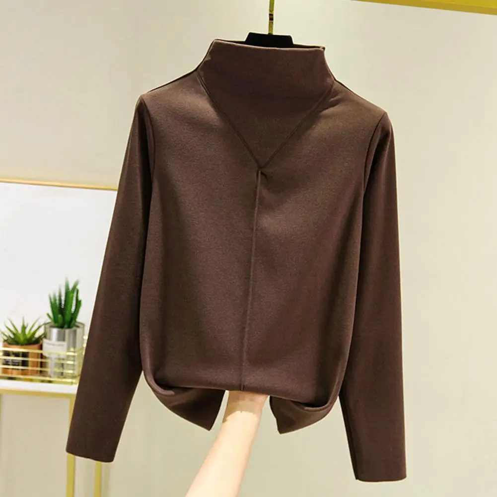 

Streetwear Temperament Coldproof Pullover Top Bottoming Shirt for Working