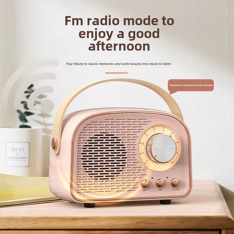 Ретро мини-динамик Bluetooth DW21 классический музыкальный плеер звуковой стерео