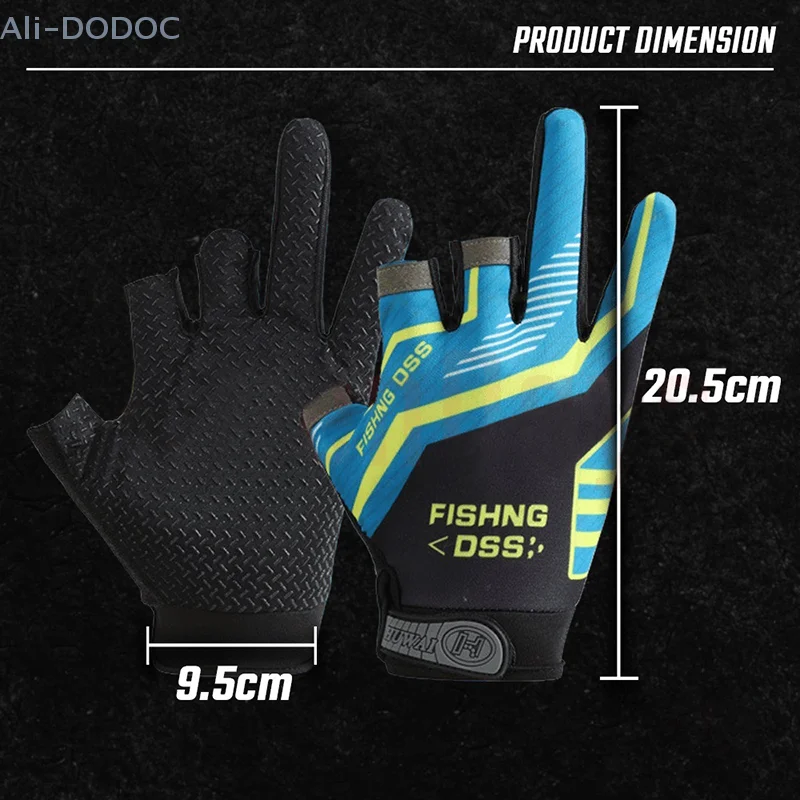 Перчатки для рыбалки защита от солнца Нескользящие шелковые дышащие тонкие
