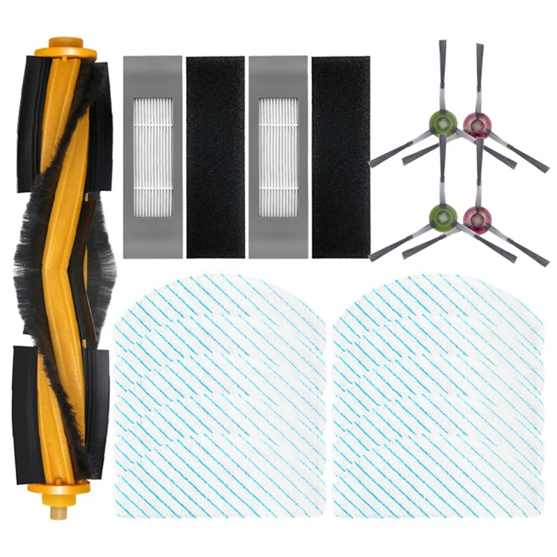 

Запчасти Для Ecovacs Deebot Ozmo T8 AIVI T9, мощная швабра, основная и боковая щетки, сменные детали для фильтра НЕРА