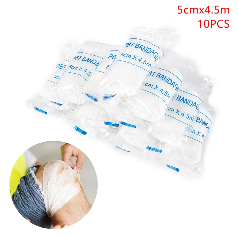 

10 рулонов, детская безвредная для кожи дышащая аптечка первой помощи, марлевая повязка для ран, медицинская помощь