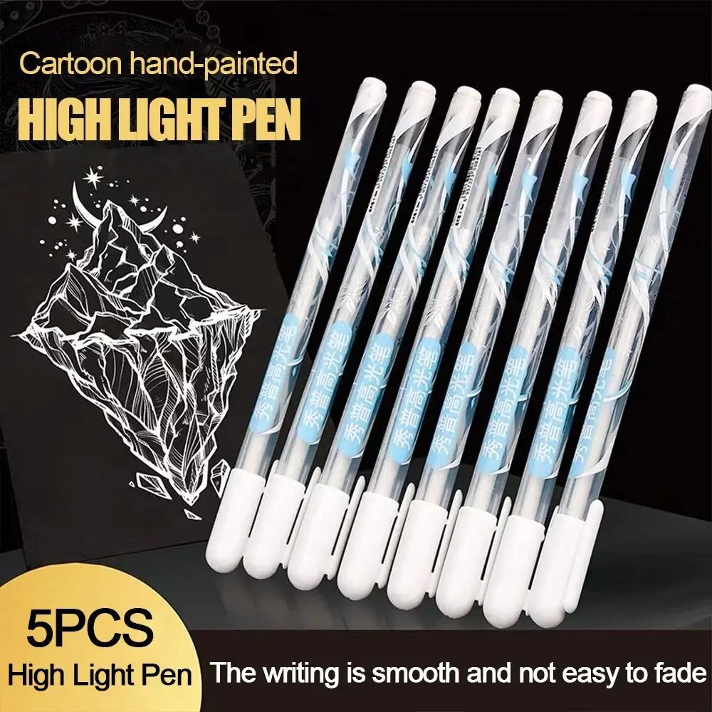

Линейный Маркер, осветляющая школьная белая ручка 0,8 мм, ручка для скетчинга, тонкая подводка, ручка для рисования, превосходная яркая искусственная ручка, художественные маркеры