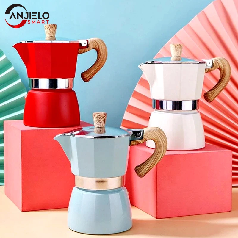 

Кофеварка Anjielosmart, алюминиевая, восьмиугольная, для дома