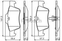 

986495248 for brake BALATASI rear W203 s209. For inch c2509 c2509.