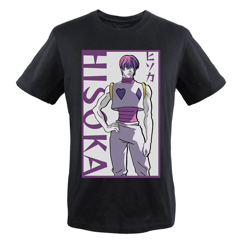 

Hunter X Hunter Summer Mens Tshirst Japan Animr Hisoka Graphic T-Shirts Crewneck Cotton Streetwear O-neck T Shirt For Men