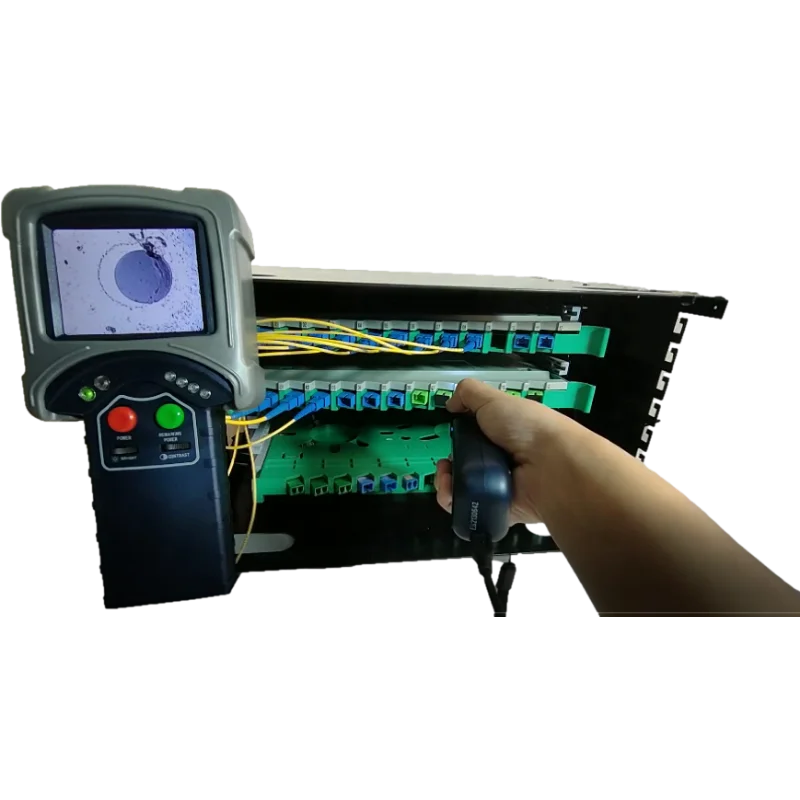 

Микроскоп диагональю 3,5 дюйма для быстрой проверки оптоволокна