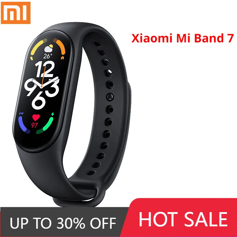 

Оригинальный браслет Xiaomi Mi Band 7 с функцией измерения уровня кислорода в крови, с экраном AMOLED 1,62 дюйма, с магнитной зарядкой, умный ремешок для...