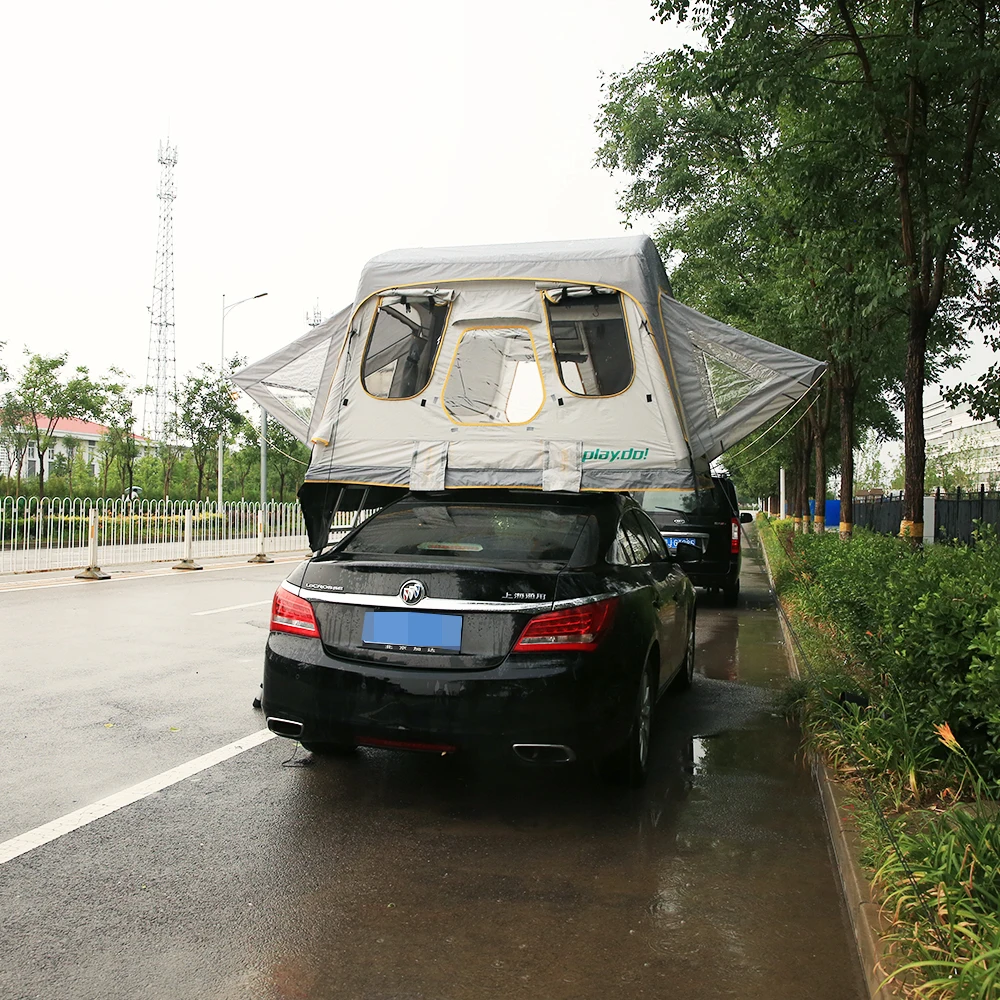 Трехкратный надувной походный грузовик на крыше для 3-4 человека 8-замковая