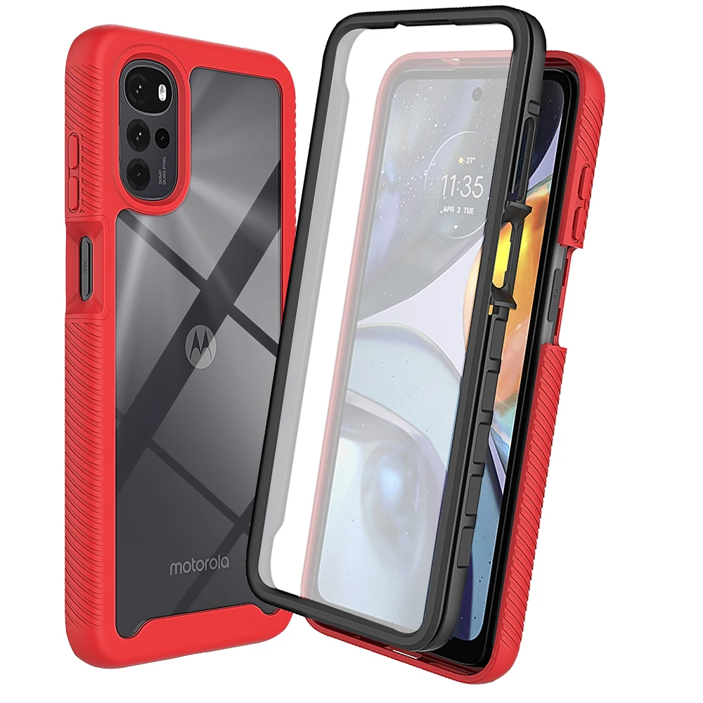 

Motorola Edge 30 Pro Case for MOTO G22 G31 G51 G71 G200 G60S G50 G30 G20 G10 5G Plus 2022 E20 G42 G41 G62 G32 Full Protect Cover