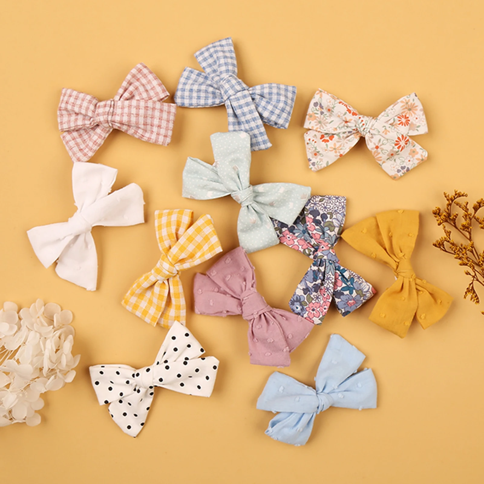 

4pcs Hair Wear Sets for Baby Girls Headwear Barrettes Hair Bows Alligator Clips Toddler Hair Rope Accessories