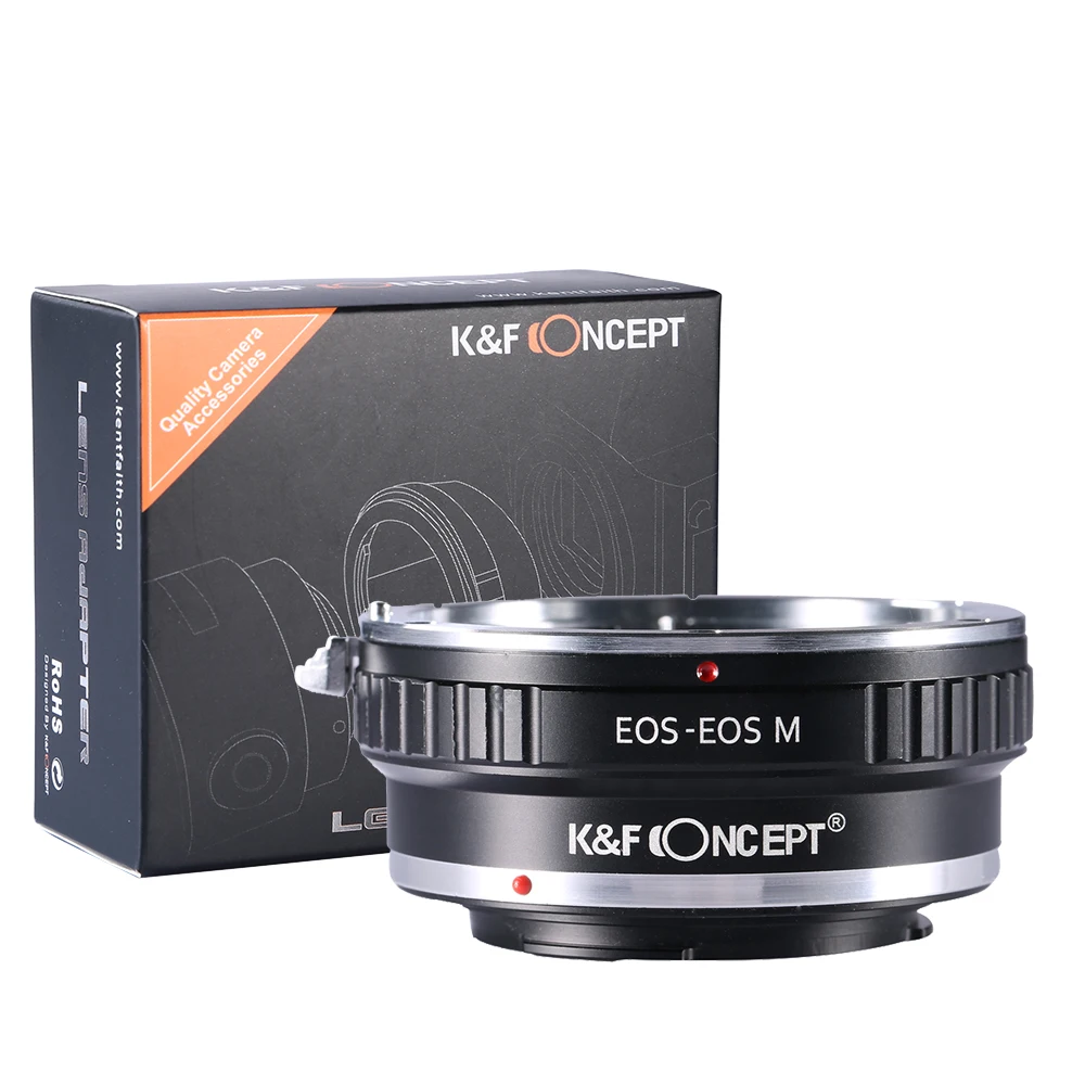 

K&F Concept Lens Adapter for Canon EOS EF mount lens to Canon EOS M camera M1 M2 M3 M5 M6 M50 M100