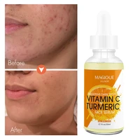 seekpretty turmeric vc serum natural ingredient supple skin anti wrinkle brightens dark spots uneven anti acne tone skin care