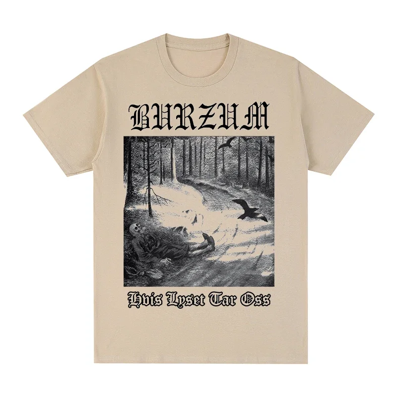 Крутая футболка Burzum Hvis Lyset Tar Oss с круглым вырезом хлопковая Мужская новая женские