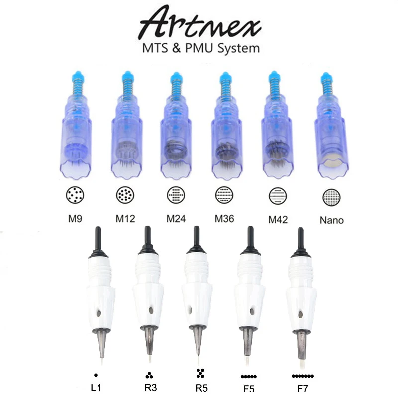 

Artmex Tatoo Machine Cartridge Needle PMU And MTS System Premium Tattoo Needles For Permanent Makeup V11 V9 V8 V6 V3 Machine