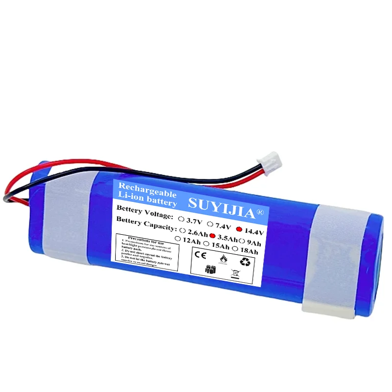 Аккумуляторный литий-ионный блок 14.4V 14.8V 2600mAh 3500mAh 4S1P 18650 для массажного пистолета, сменные аксессуары для массажера (art.: 3920d93ac3d2e) - 3920d93ac3d2e
