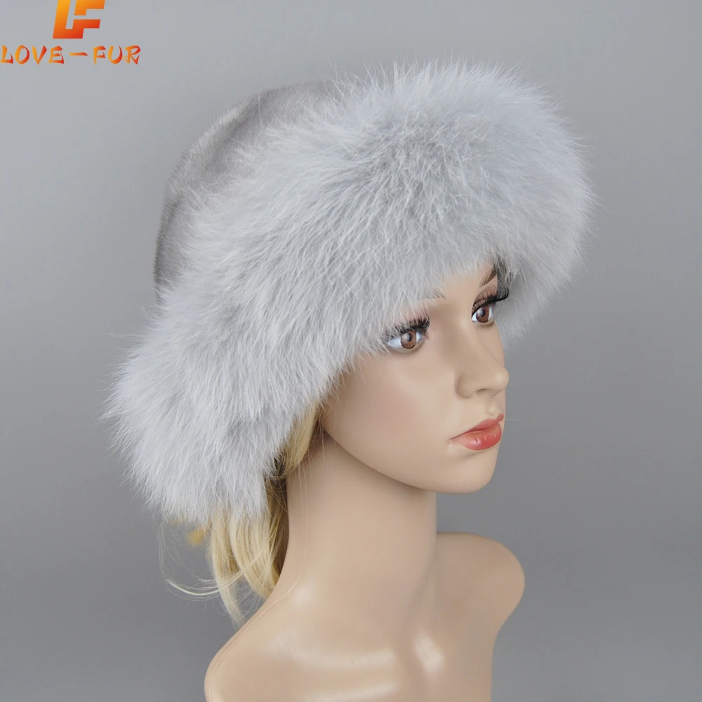 2024 качественные мягкие шапки из натурального норкового меха для девочек новые