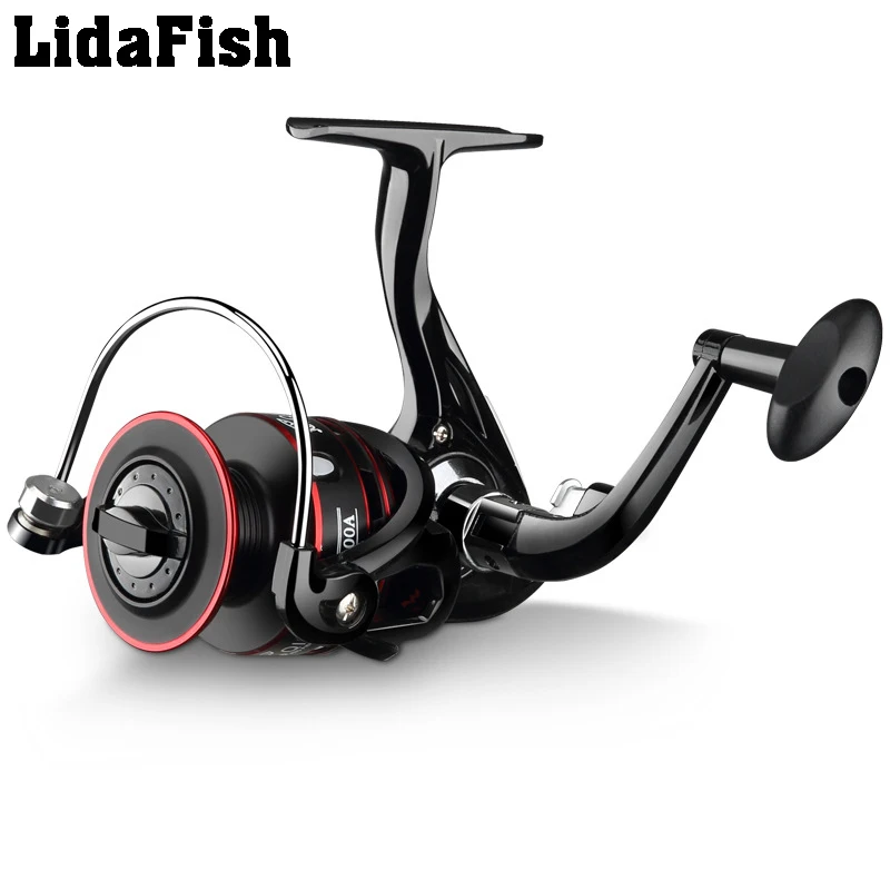 

Lidafish 12BB Double Spool Fishing Reel QE1000-QE6000 series Black spinning spool high speed spool fishing