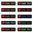 Логотип Love, 10x2,5 см, вышивка, индивидуальное название, значок в виде строчек, нашивки с утюгом или Velcros