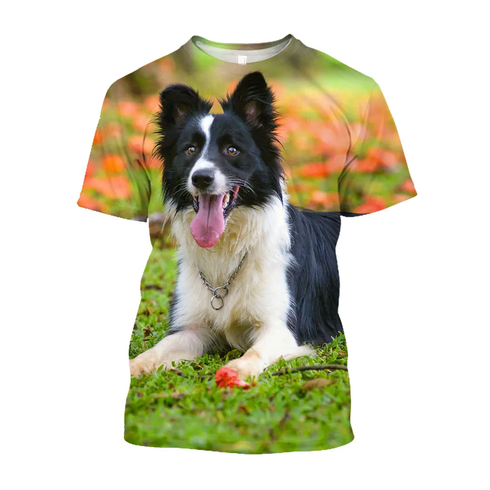 

Jumeast 3D Australian Shepherd Men T-shirts Casual Oversized Unisex Baggy Animal Dog Graphic T Shirt YK2 Kawaii Clothes T-shirty