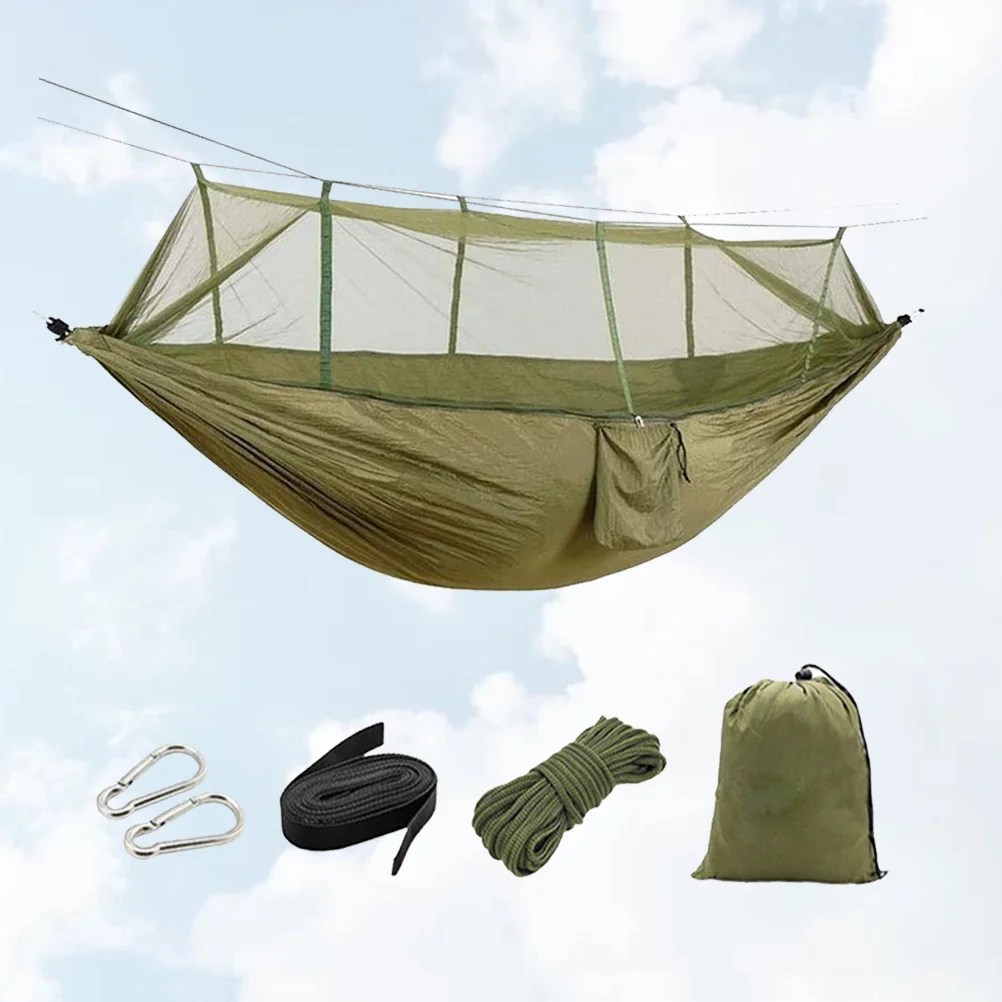 

Outdoor Mosquito Hammock Fabric Cloth Camping Hammock Hanging Bed for Travel Camping with Mosquito Net for