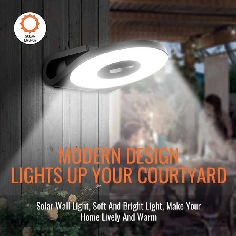 

Outdoor Solar Wall Lights 40 LED Wireless Motion Sensor Solar Lights IP65 Waterproof Yard Garden Light Wall Mount Porch light