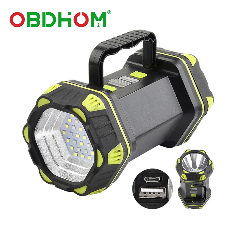 

Портативный фонарик для экстренного освещения с USB-зарядкой, фонарь 15 Вт, 400 лм, 20 SMD, суперъяркий, водонепроницаемый, рабочий ночной фонарь