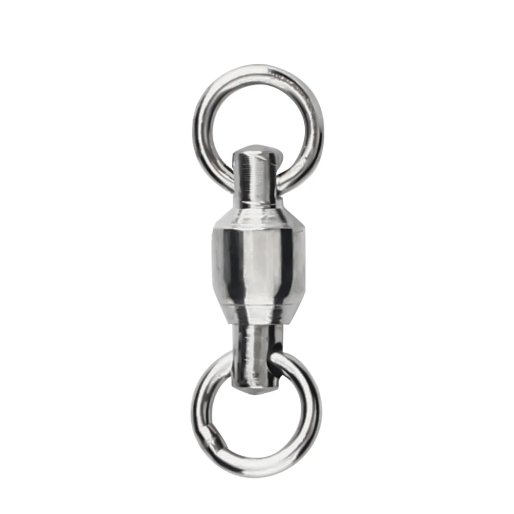 

XIAOSHUStore 20/30pcs Stainless Steel Fishing Connector Rotating Bearing Fishing Accessories Ball Bearing Swivel Fishhook Tackle