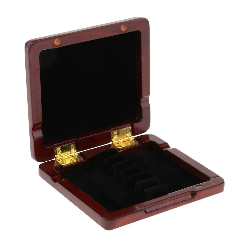 

Изысканный деревянный держатель для рукоделия, высокая защита, искусственный материал для гобоя, тростников, ударопрочный, деревянный, для хранения, Красный