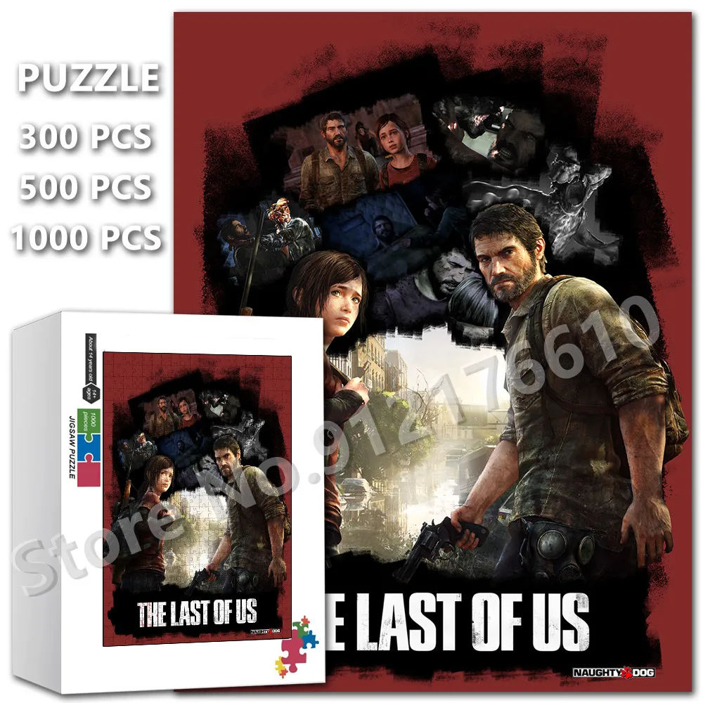 

The Last of Us Jigsaw Puzzle 300/500/1000 Pcs Horror Decor Movies Assembled Puzzle Decompression Educational Toy Christmas Gifts