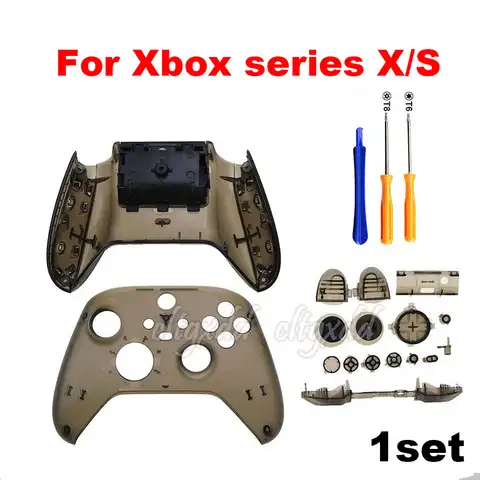 1 комплект с инструментами, сменная Передняя Задняя крышка корпуса, Лицевая панель для X-box Xbox серии S / Xbox серии X контроллера