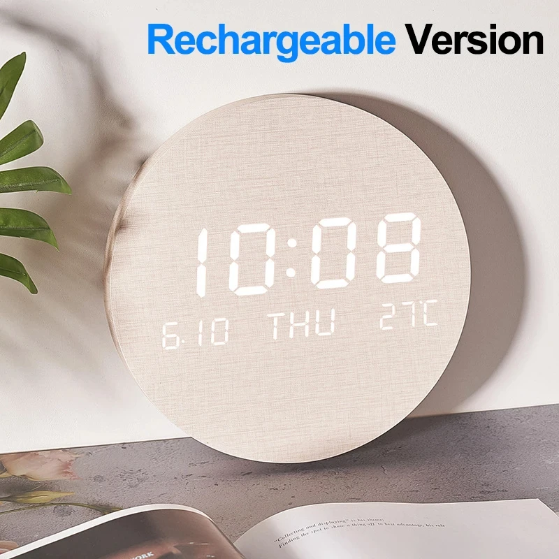 

Цифровые настенные часы с температурой и датой