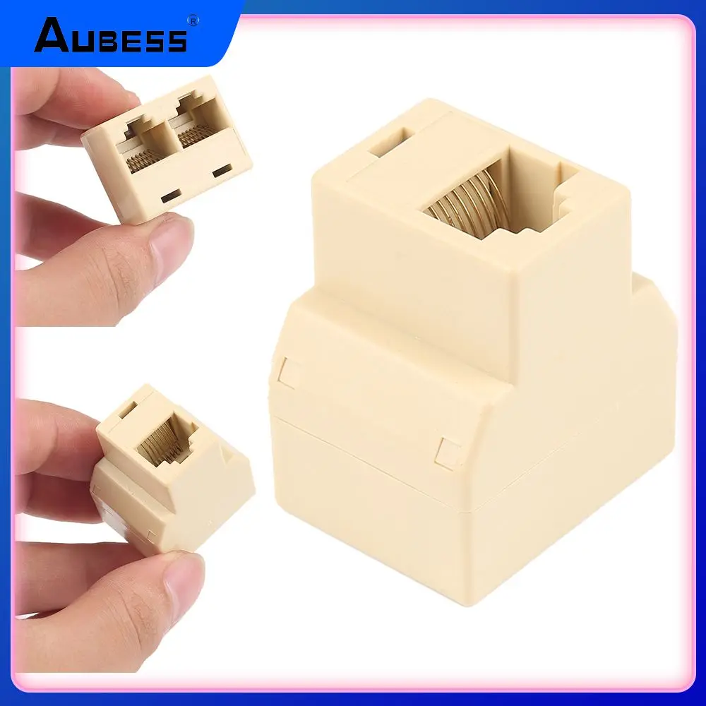 

Adapter Extender Plug Female Lan 8p8c Modula Rj45 Lan Port Cat5 6 Network Splitter For Laptop Ethernet Cable 1 To 2 Socket