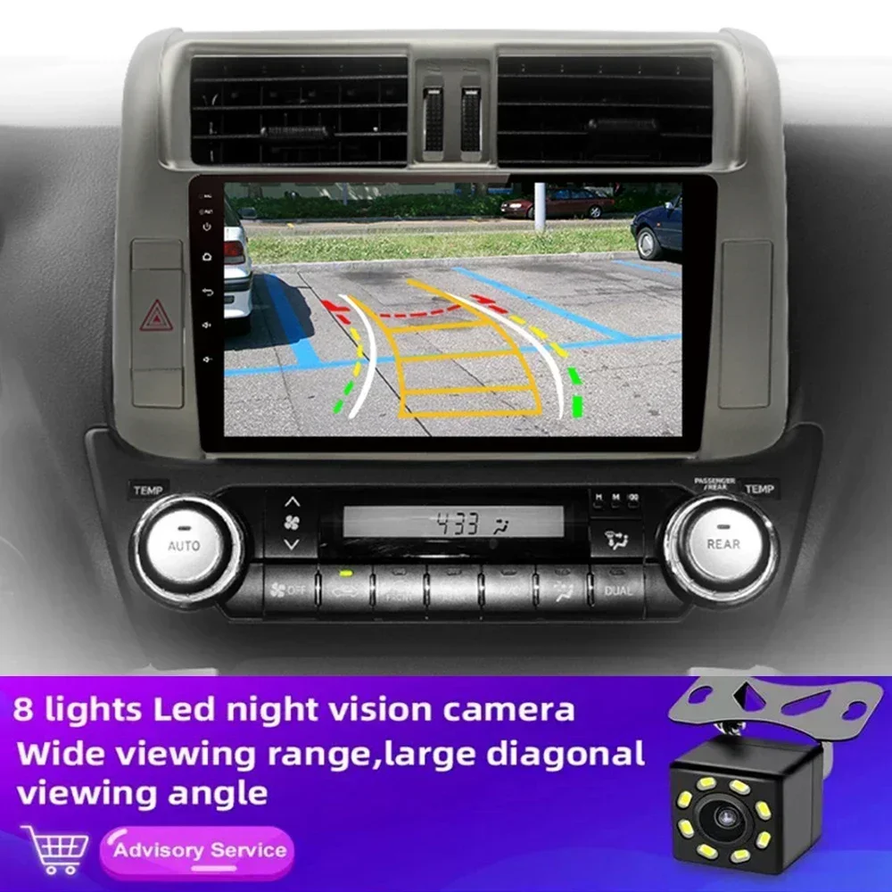 Фото Для Toyota Land Cruiser Prado J 150 2009-2013 Android 16 Авто Авто Радио Carplay Мультимедийная GPS-навигация Авто Аудио 2 din WIFI №5