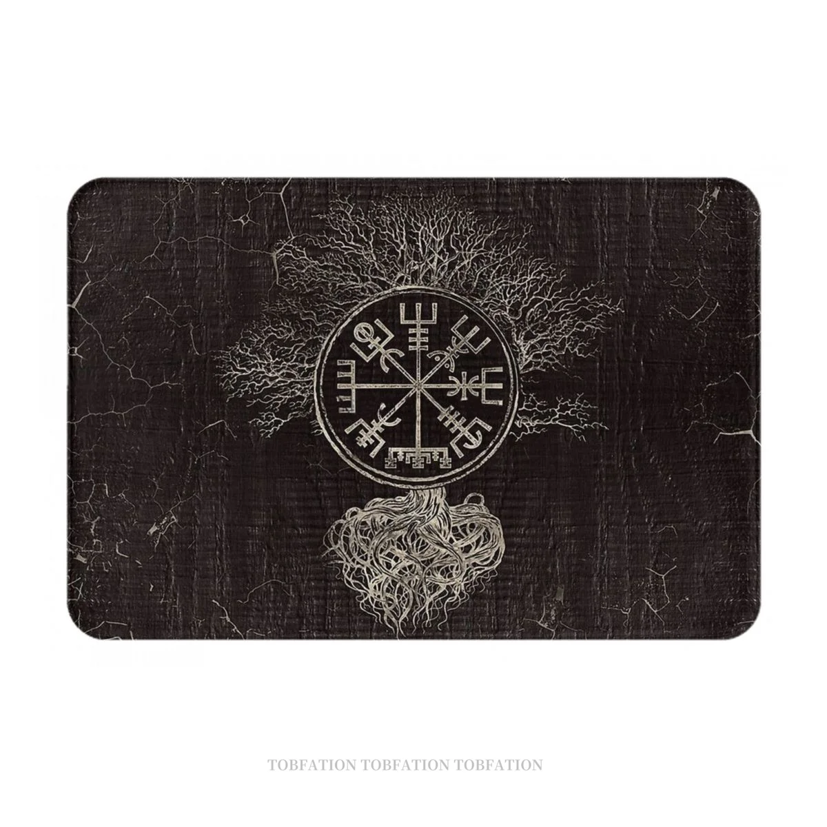 

Антискользящий коврик для ванной с изображением викингов, рагнаров, лагертовых игр, вегвизиров и деревьев жизни, коврик для прихожей, домаш...