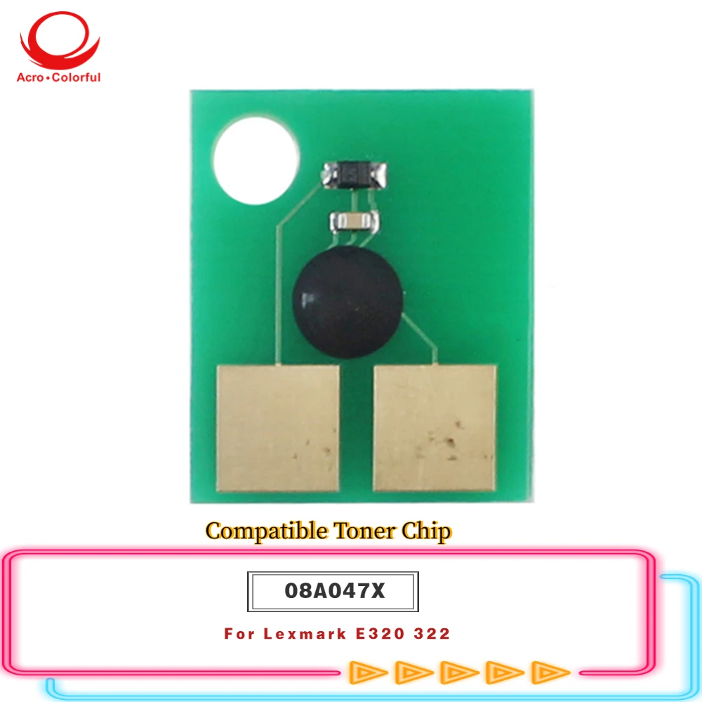 

6K 08A047X Toner Chip For Lexmark E320 322 Reset Copier Laser Printer Cartridge