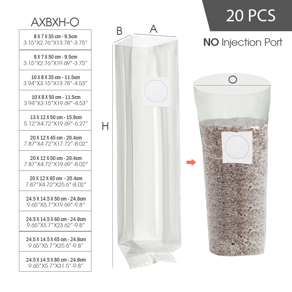 

Мешки для выращивания грибов RBCFHI