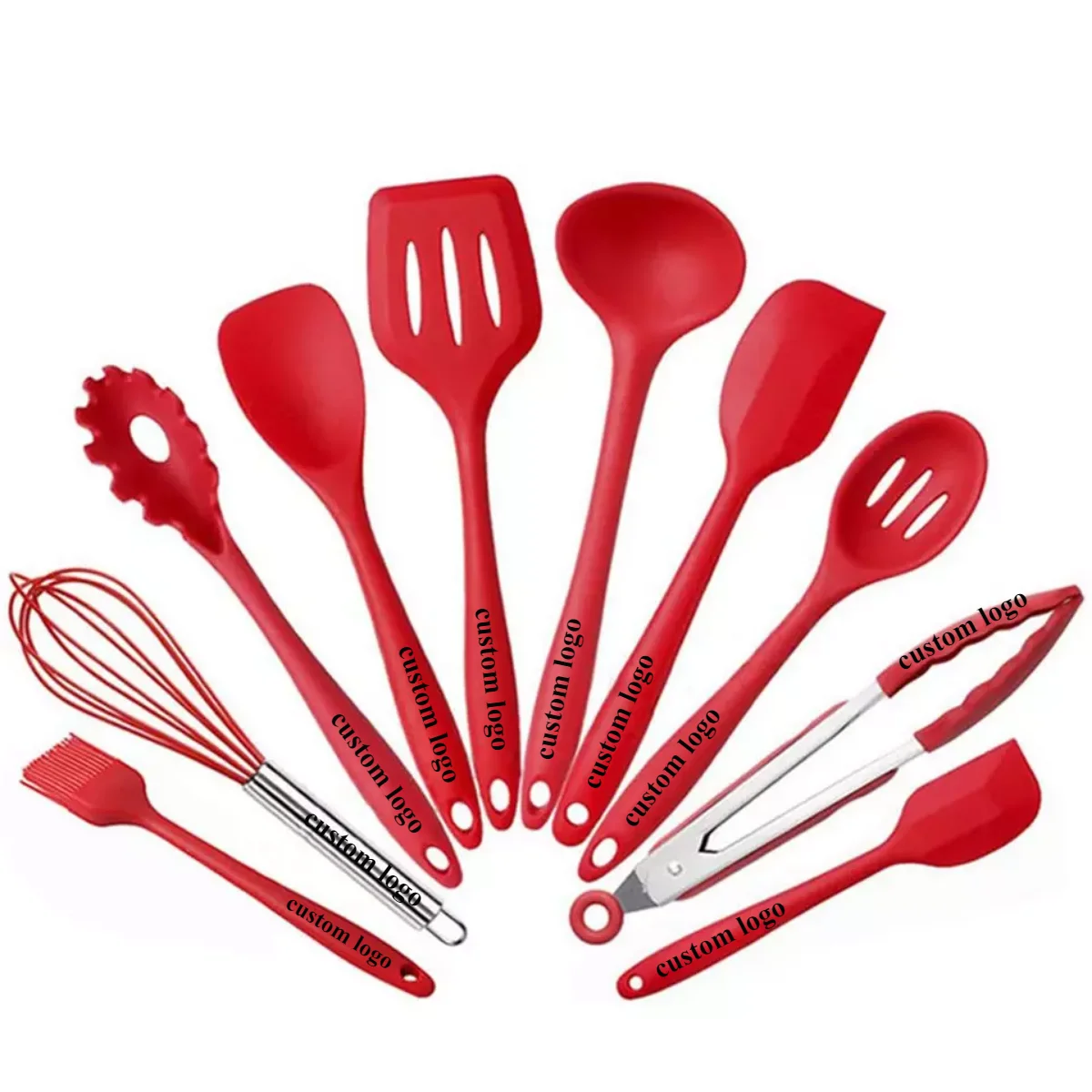 

11 Pcs Nonstick Cookware Purple Wooden Silicone Spatula Kitchen Utensil Sets Cooking Tools