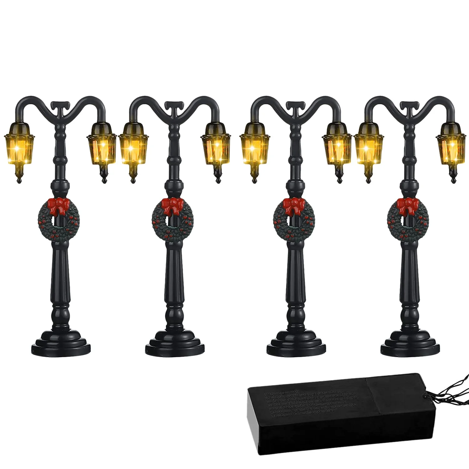 

4 шт. миниатюрный Рождественский фонарь, сказочный фонарь, поезда, миниатюрный уличный фонарь для кукольного домика, деревенские аксессуары