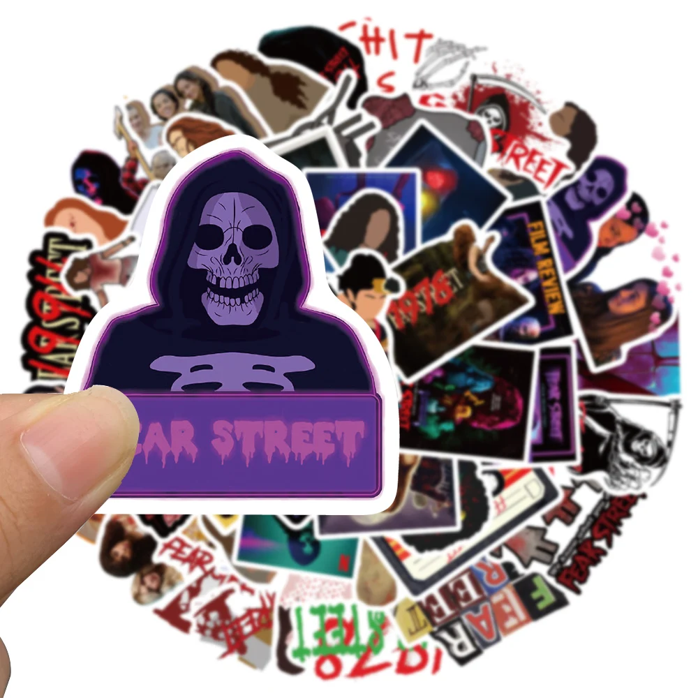 

10/50pcs Vinyl Waterproof Graffiti TV Show Fear Street Sticker For Luggage Waterbottle Phone Guitar Bicycle Laptop Decals
