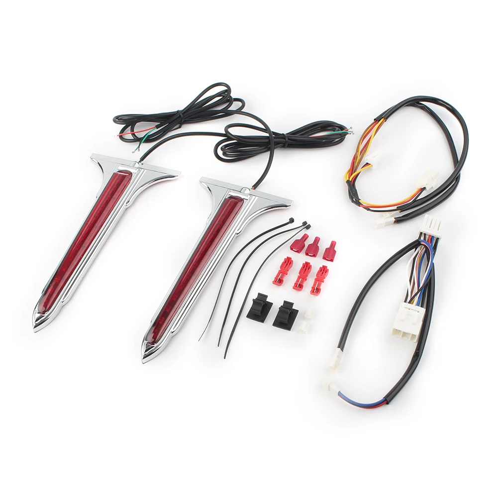 Мотоциклетная светодиодная задняя седельная сумка с акцентами задний фонарь для