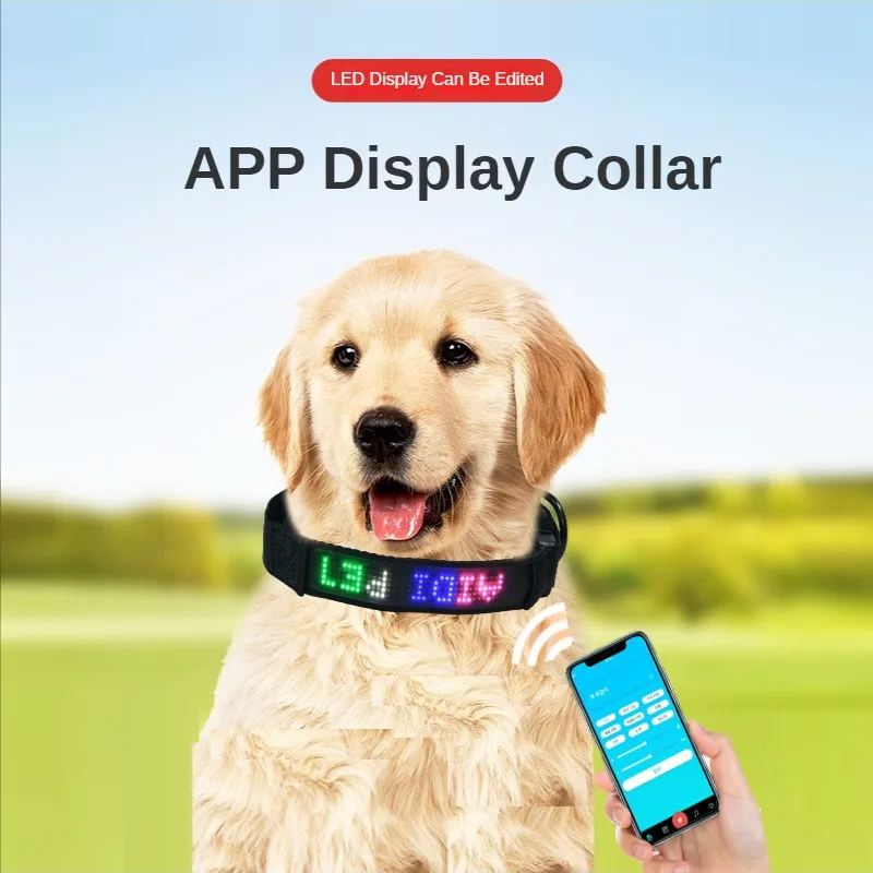 

Ошейник для собак со светодиодный Ной подсветильник кой, передвижной ошейник для домашних питомцев, с возможностью подключения к мобильном...